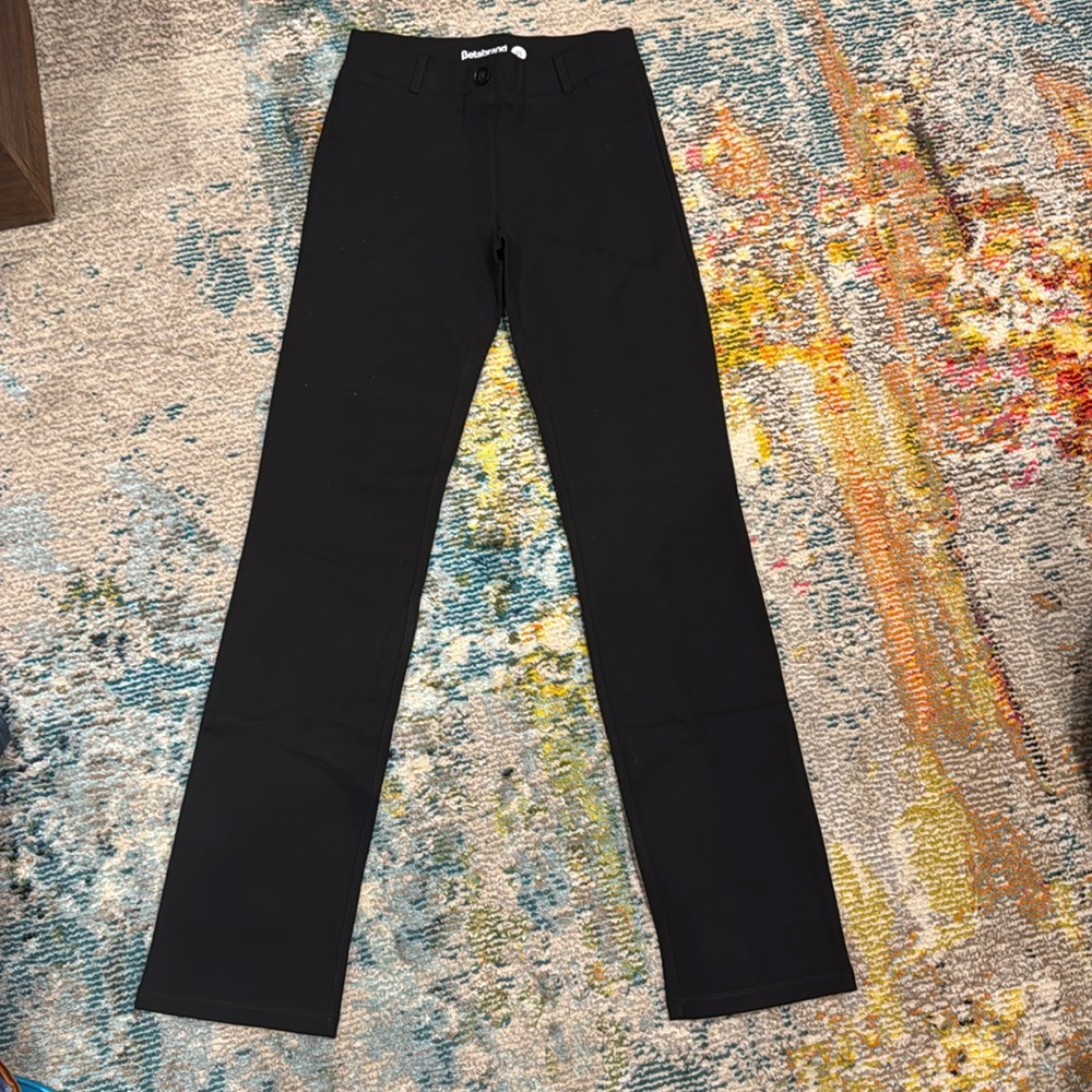 Betabrand black pull on pant CS